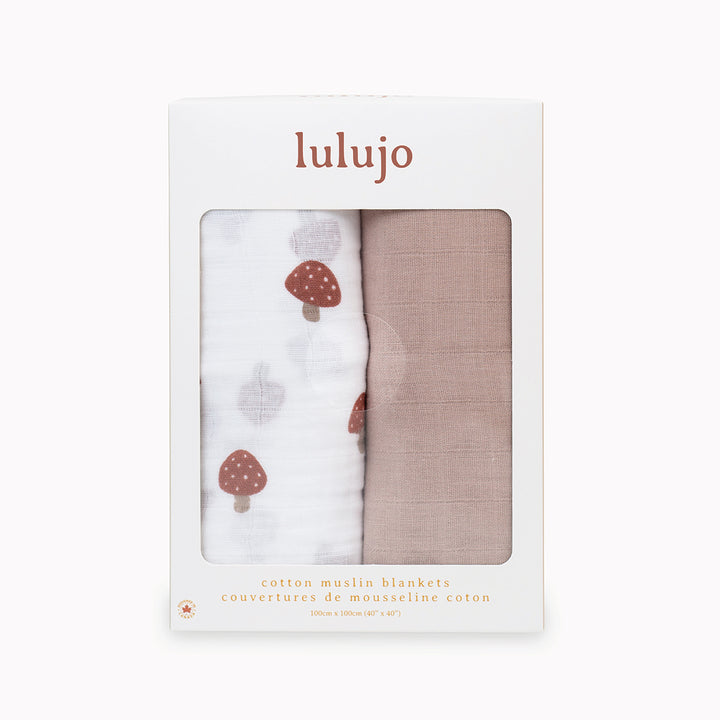 Lulujo - Boho - Lot de 2 langes en coton