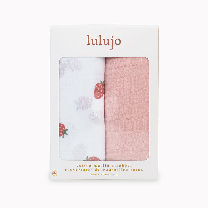 Lulujo - Boho - Lot de 2 langes en coton