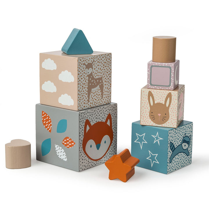 Mary Meyer - Leika - Wooden Nesting + Stacking Blocks