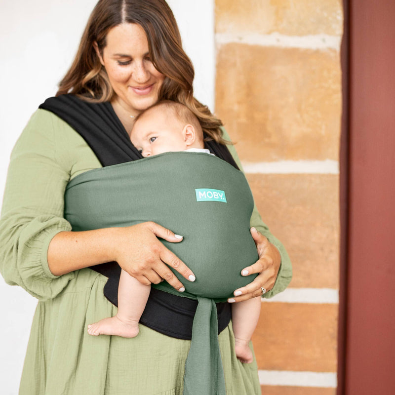 Moby - Easy-Wrap Carrier - Olive-Onyx
