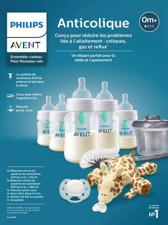 Philips Avent - Biberon anti-colique AirFree NB Coffret cadeau