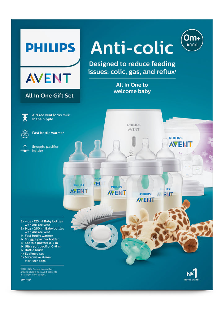 Philips Avent Biberon Anti-colique AirFree Ventcoffret cadeau