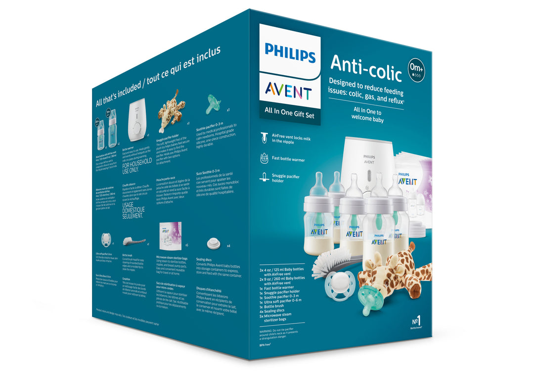 Philips Avent Biberon Anti-colique AirFree Ventcoffret cadeau