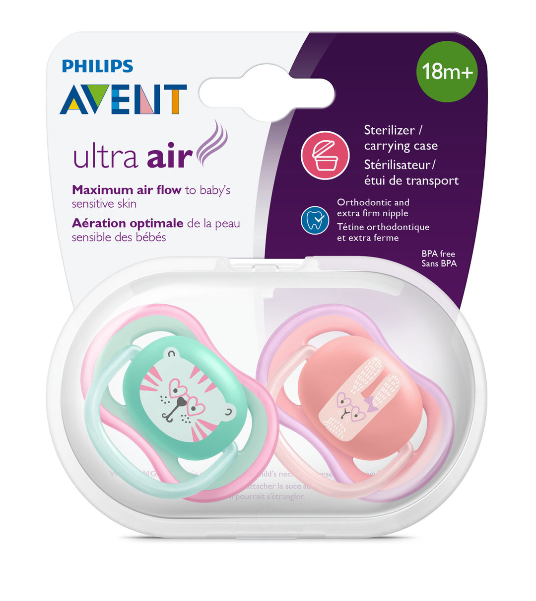 Philips Avent - Sucette Ultra Air 2x2pk - 18M+