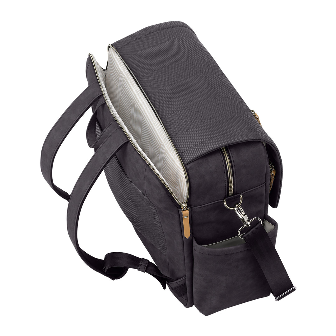PPB - Boxy Backpack Deluxe - Carbon Cable Stitch Leatherette