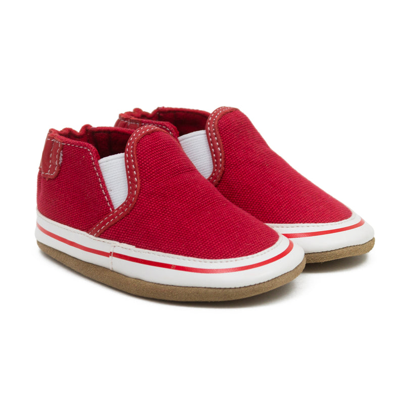 Robeez - Soft Soles - Liam Basic Red
