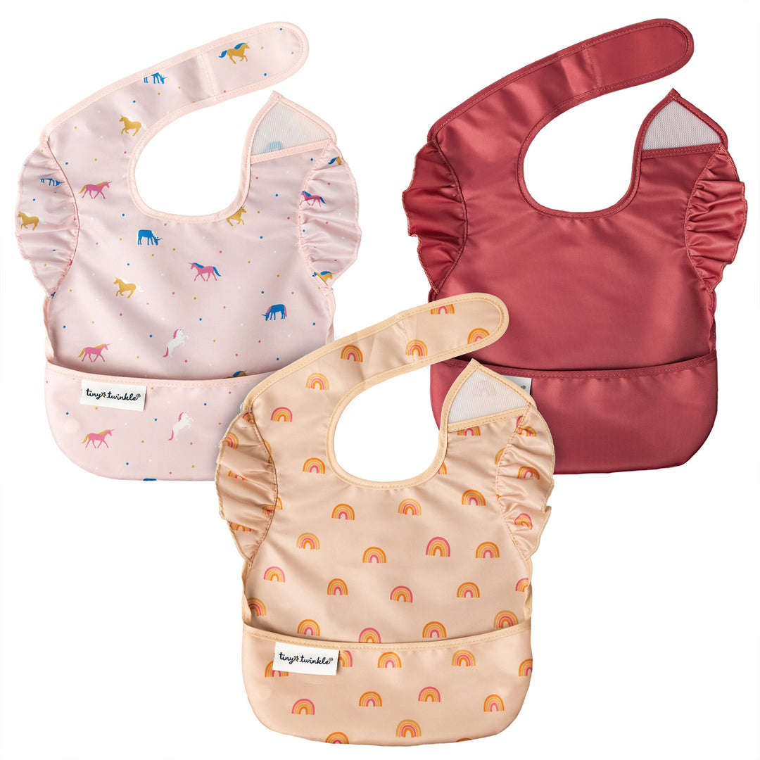 Tiny Twinkle - Mess-proof Easy Bib 3PK