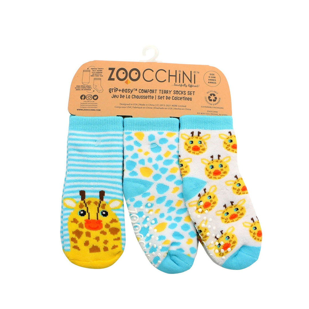 ZOOCCHINI - 3 paires de chaussettes confort en éponge 0-24M