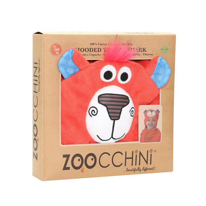 ZOOCCHINI - Serviette de bain à capuche en peluche éponge pour enfants 2 ans et plus