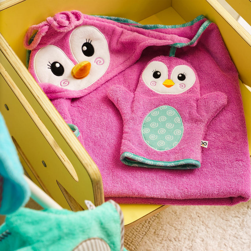 ZOOCCHINI - Baby Snow Terry Hooded Bath Towel 0-18M