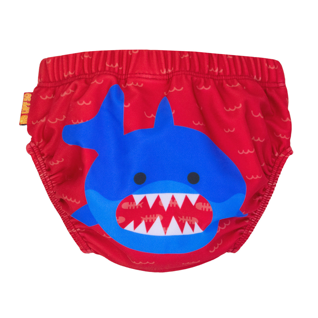ZOOCCHINI - Knit Swim Diaper 2 Pc Set - Shark - 6-12M