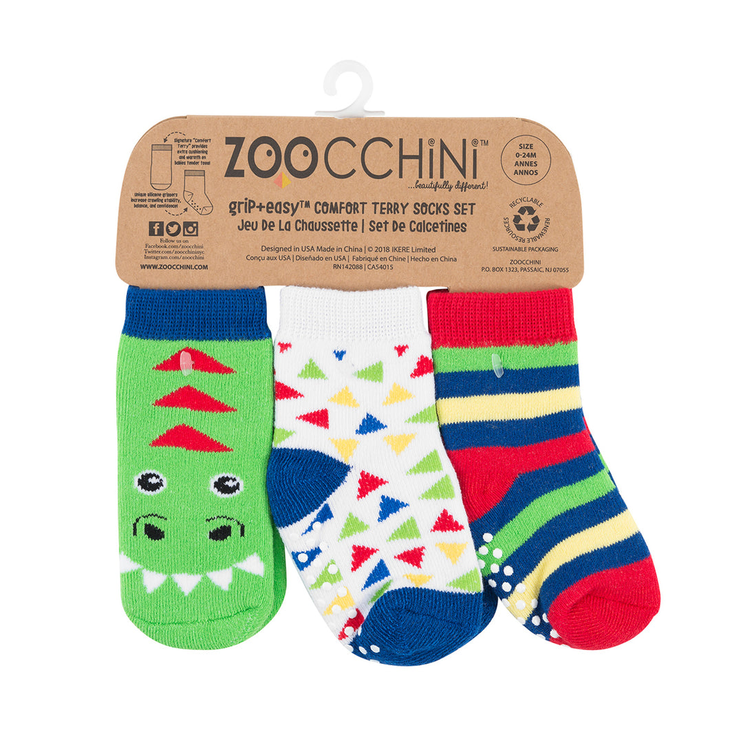 ZOOCCHINI - 3pair Comfort Terry Socks  0-24M